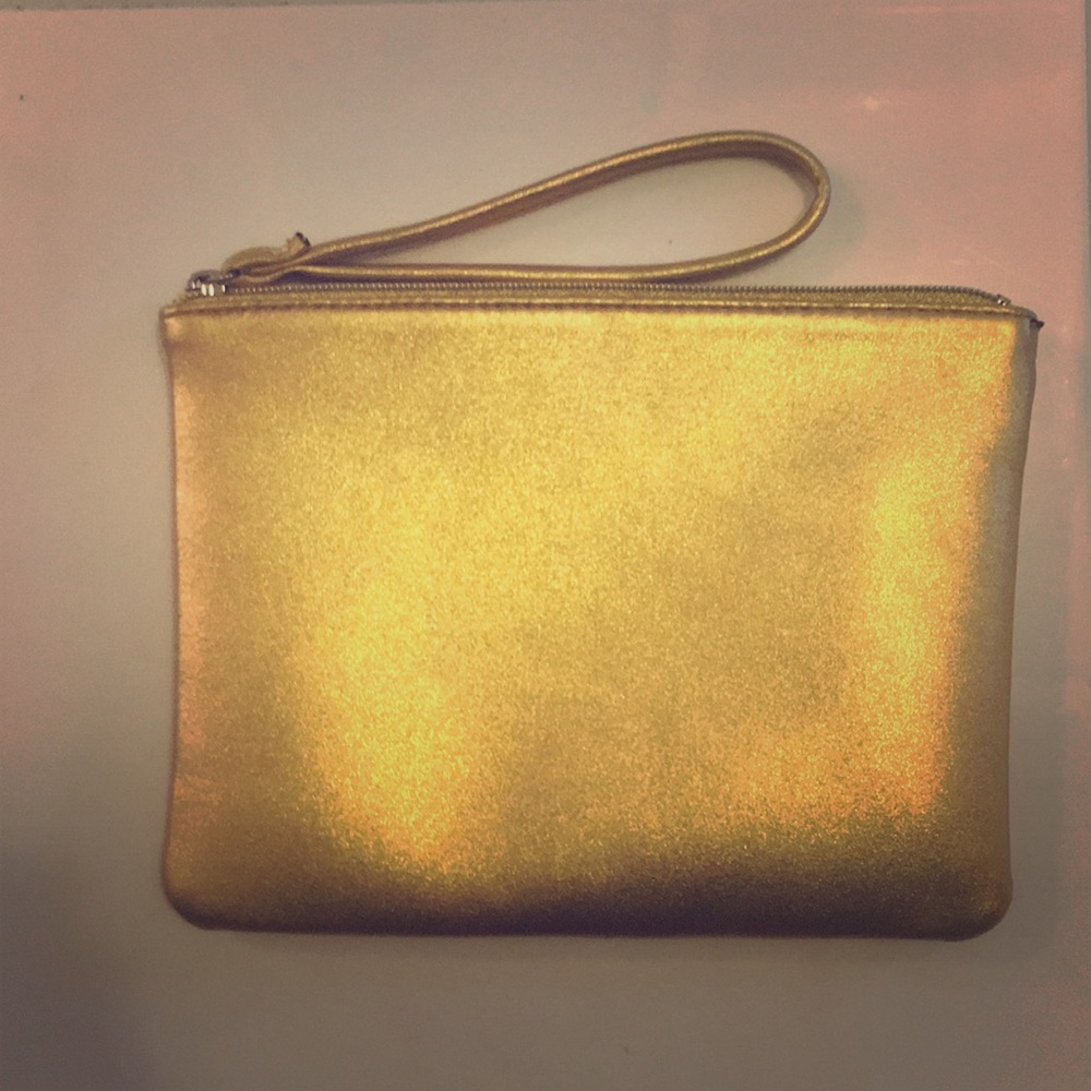 Cynthia Rowley gold clutch